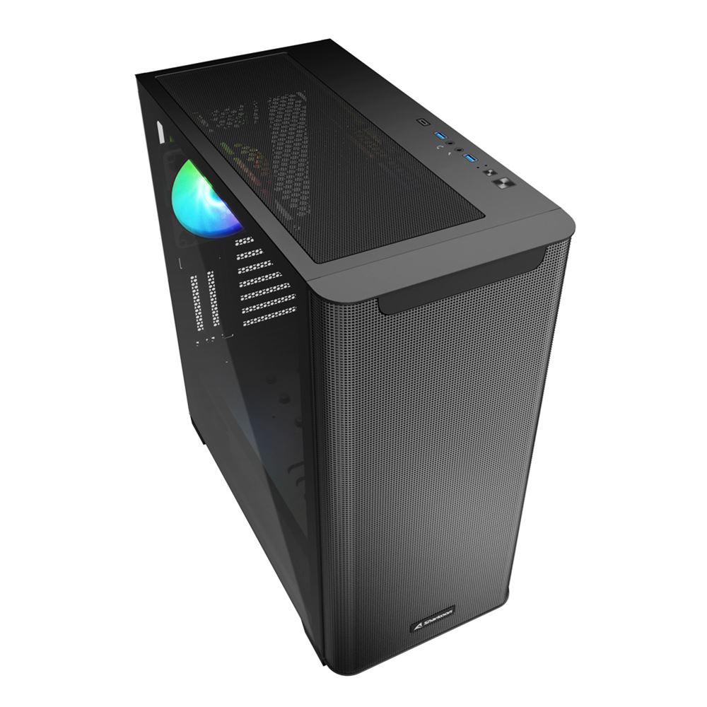Корпус Sharkoon M30 RGB, EATX, 2x3.5, 4x2.5,2xUSB 3.0, 1x TypeC, Audio, 457*220*488mm, без БП
