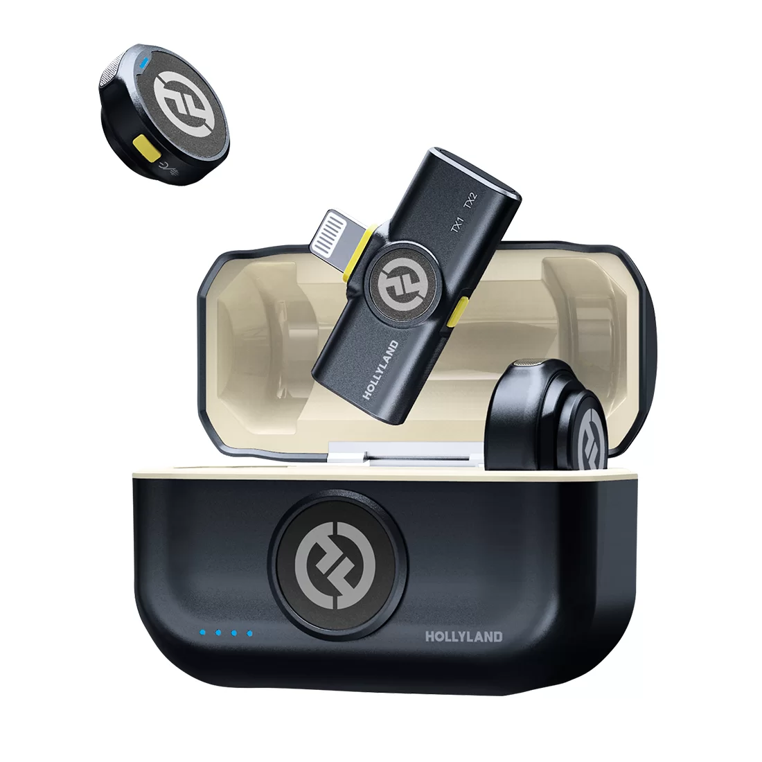 Петличный микрофон Hollyland Lark M2 Lighting Черный – купить недорого с доставкой по Алматы и Казахстану