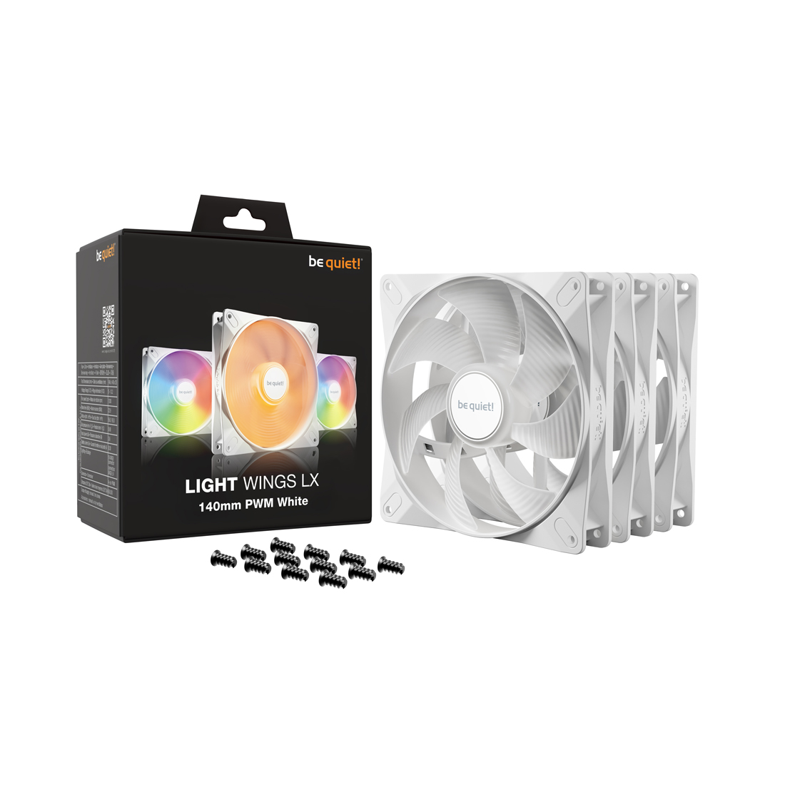 Вентилятор для компьютерного корпуса Bequiet! Light Wings LX 140mm PWM White Triple pack – купить недорого с доставкой по Алматы и Казахстану фото 3