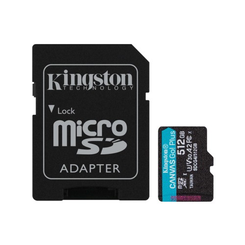 Карта памяти Kingston SDCG4/512GB Canvas Go Plus A2 U3 V30 512GB – купить недорого с доставкой по Алматы и Казахстану