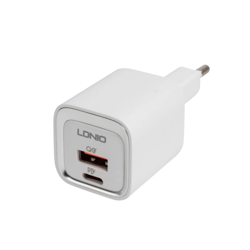 Универсальное зарядное устройство LDNIO A2318M MFI 20W USB-А, USB-C Белый – купить недорого с доставкой по Алматы и Казахстану