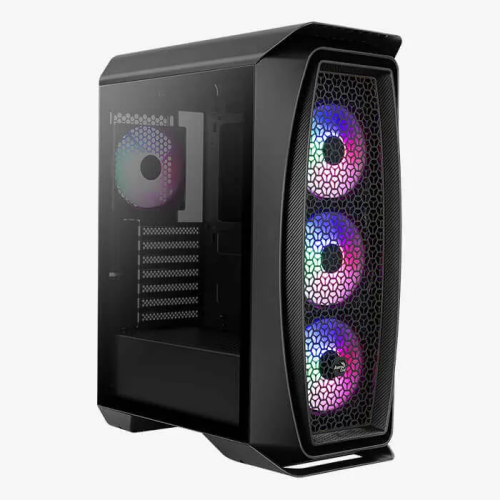 Компьютерный корпус без БП, Aerocool, Aero One Frost-G-BK-v1, ATX/Micro ATX, USB 2*3.0, HD-Audio+Mic, Кулер 4*12см Frost – купить недорого с доставкой по Алматы и Казахстану