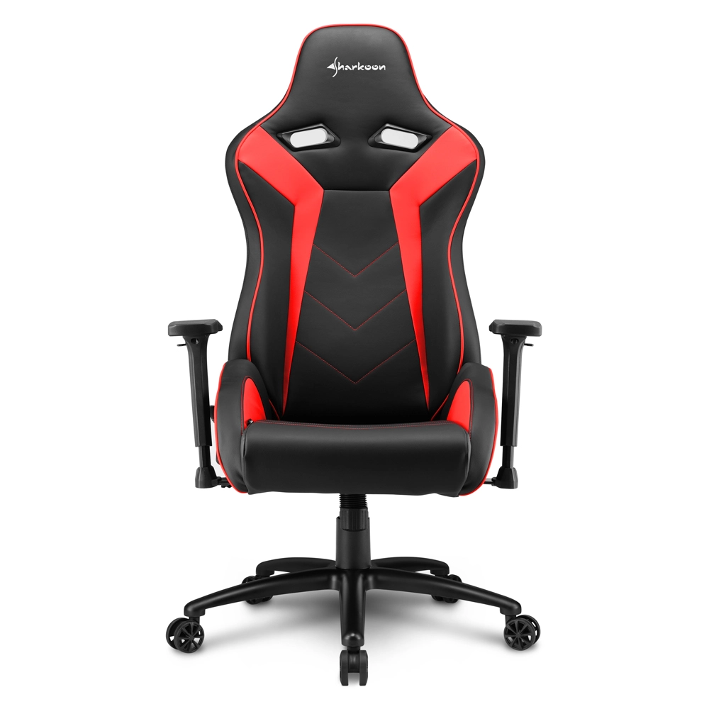 Игровое компьютерное кресло Sharkoon Elbrus 3, экокожа, до 150 кг, чёрно-красное