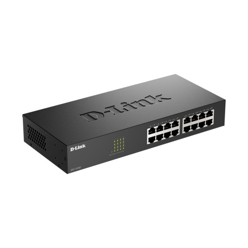 Коммутатор D-Link DES-1016D/I1A, 16 портов 100 Мбит/с, неуправляемый — купить в Казахстане | neom.kz