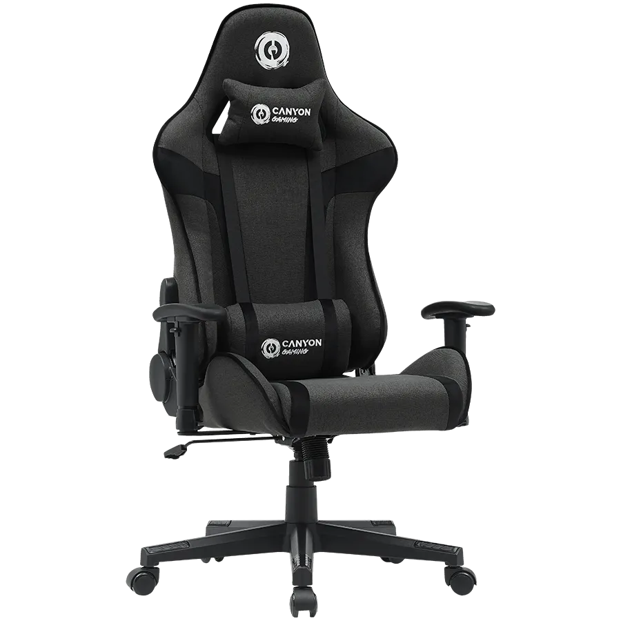 Игровое компьютерное кресло CANYON Crest Fabric, ткань, серое (CNS-FCH01) – купить недорого с доставкой по Алматы и Казахстану фото 3