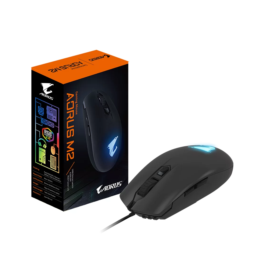 Компьютерная мышь Gigabyte AORUS M2 – купить недорого с доставкой по Алматы и Казахстану