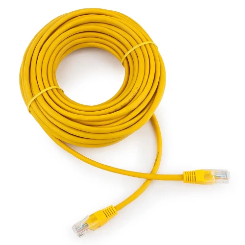 Патч-корд Cablexpert PP10-10M/Y, U/UTP кат.5e, 10 м, жёлтый — купить в Казахстане | neom.kz