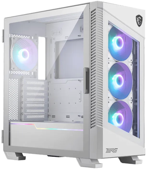 Корпус MSI MPG VELOX 100R, Midi Tower, белый, без БП