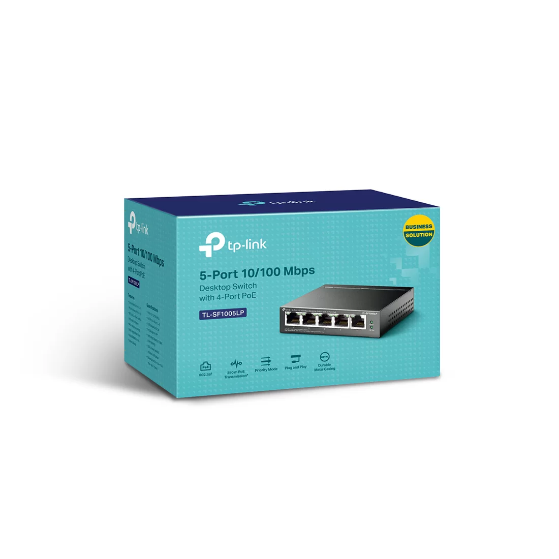 Коммутатор TP-Link TL-SF1005LP, 4 порта 100 Мбит/с, PoE, неуправляемый – купить недорого с доставкой по Алматы и Казахстану