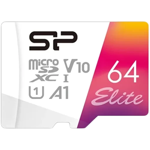 Карта памяти Silicon Power Elite Colorful microSDXC 64 ГБ, U1 V10 A1 — купить в Казахстане | neom.kz