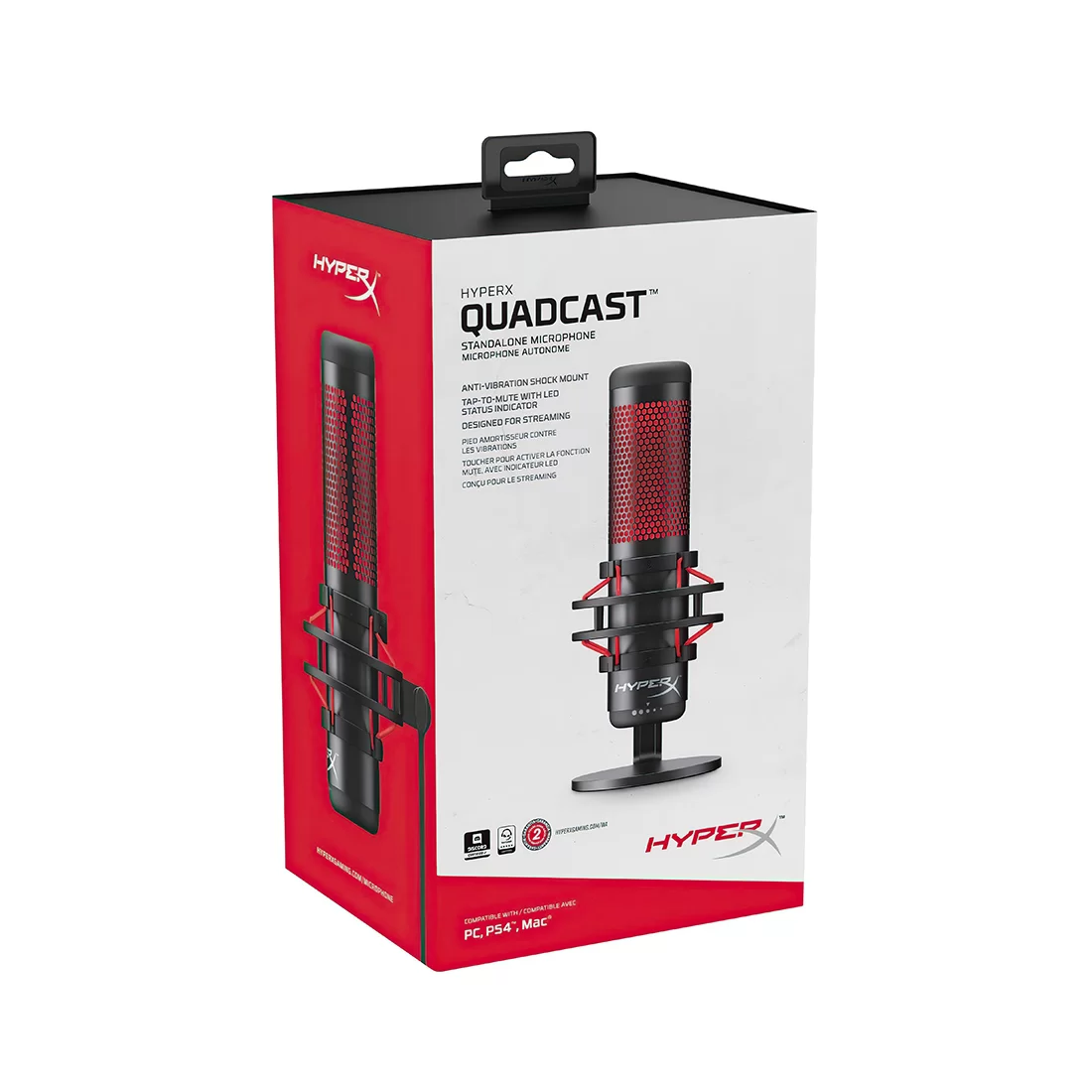 Микрофон HyperX QuadCast Standalon Microphone 4P5P6AA – купить недорого с доставкой по Алматы и Казахстану
