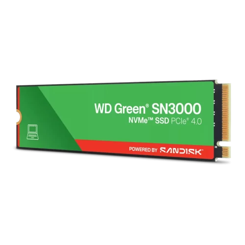 SSD-накопитель Western Digital Green SN3000 1TB M.2 2280 PCIe 4.0 NVMe (WDS100T4G0E)