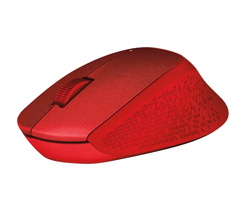 Мышь беспроводная Logitech M330 Silent Plus, 3 кнопки, 1000 dpi, красная фото 3