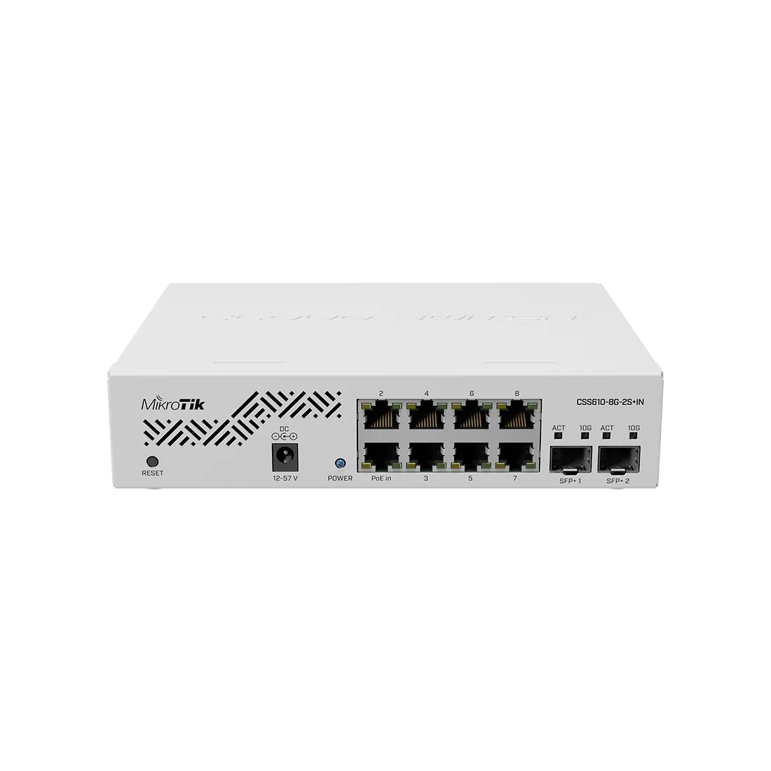Коммутатор MikroTik CSS610-8G-2S+IN, 8 портов 1 Гбит/с, 2×SFP+, Smart – купить недорого с доставкой по Алматы и Казахстану