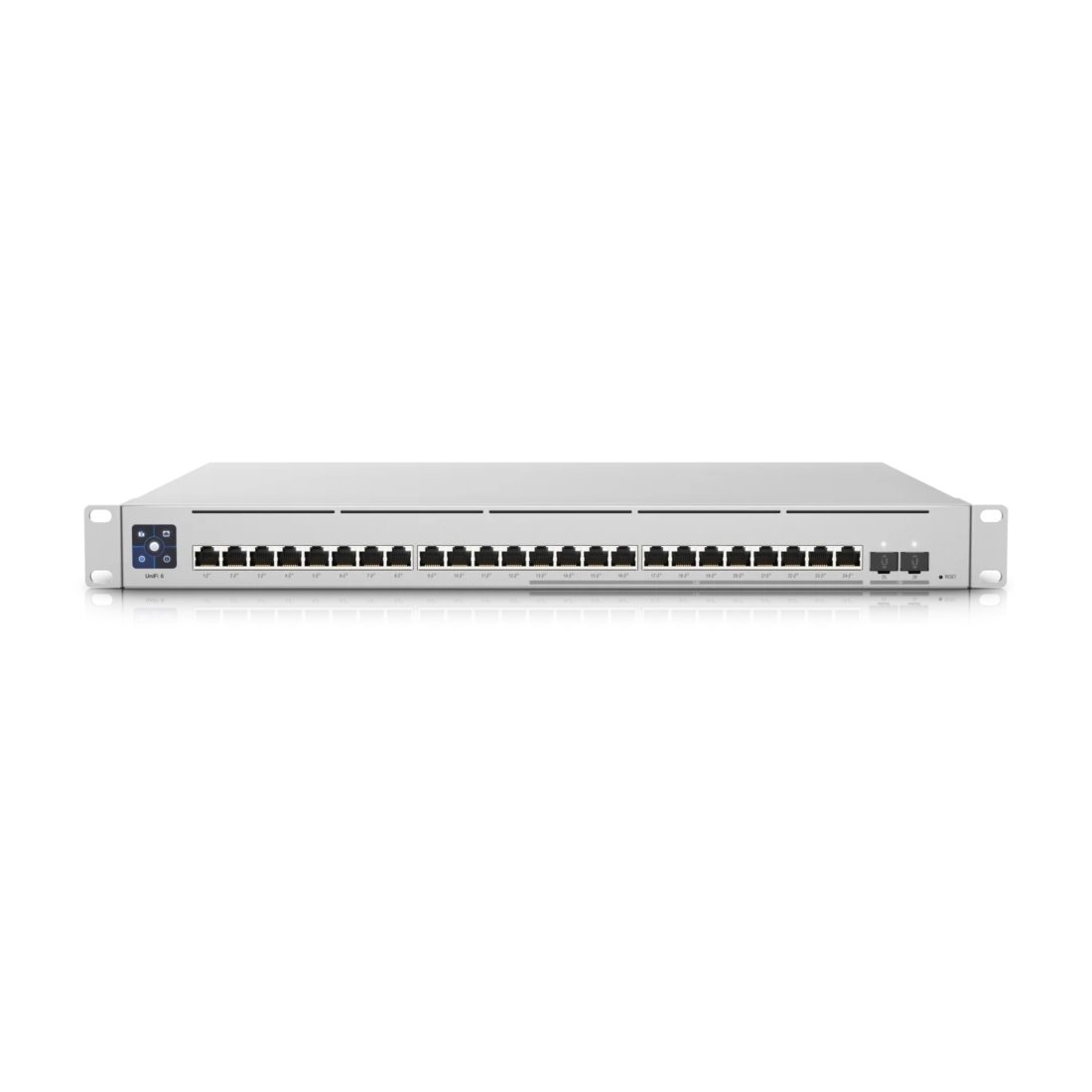 Коммутатор Ubiquiti USW-Enterprise-24-POE, 12 портов 1 Гбит/с, 12 портов 2.5 Гбит/с, 2×SFP+, PoE+, управляемый L3 – купить недорого с доставкой по Алматы и Казахстану фото 2