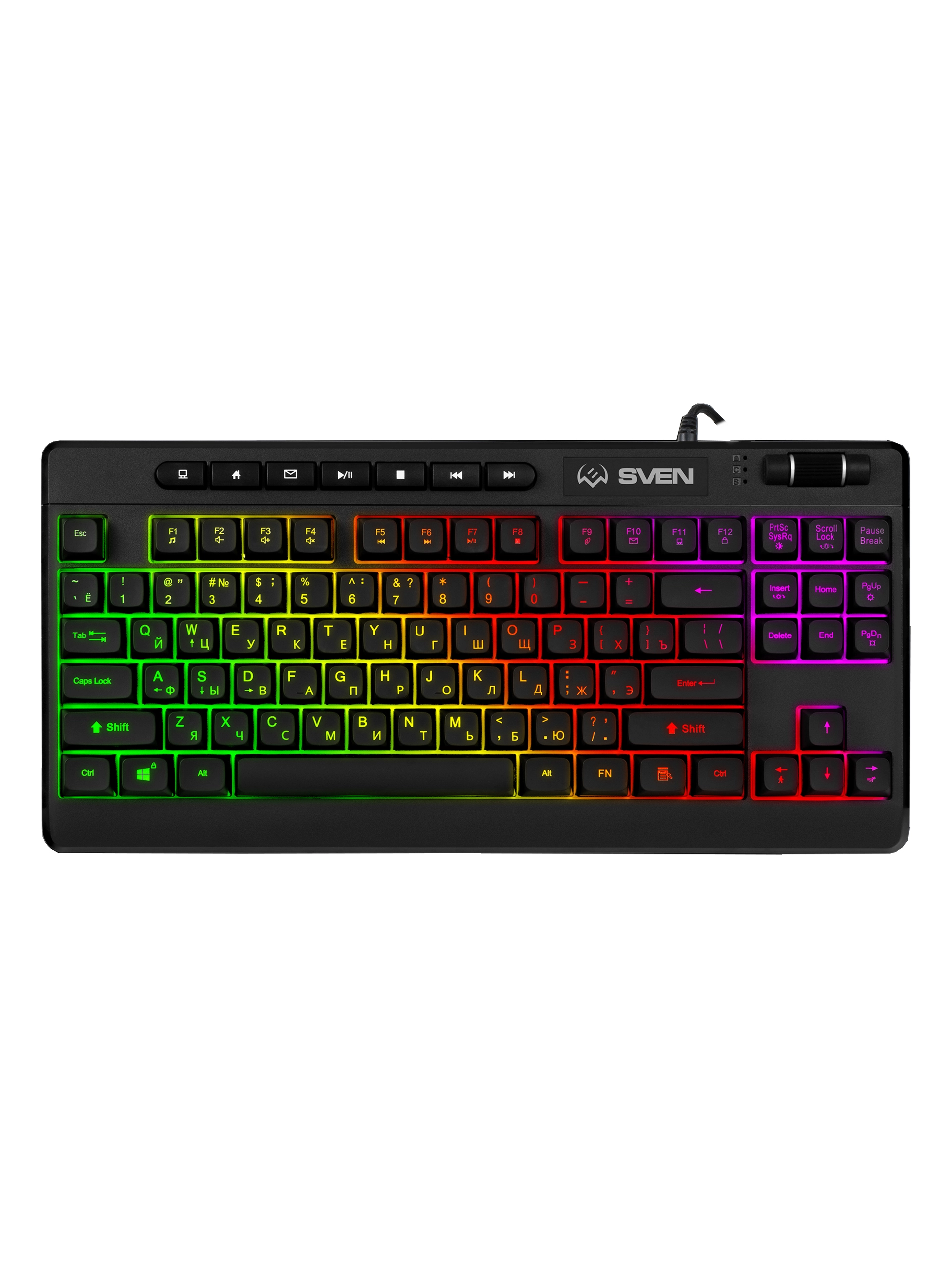 Клавиатура игровая мембранная проводная SVEN KB-G8200, чёрная – купить недорого с доставкой по Алматы и Казахстану фото 2