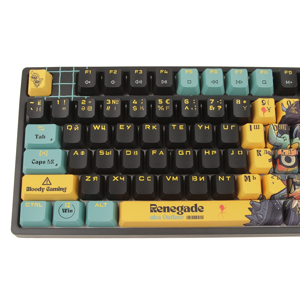 Клавиатура игровая оптико-механическая проводная A4Tech Bloody AT87 Renegade, чёрная – купить недорого с доставкой по Алматы и Казахстану