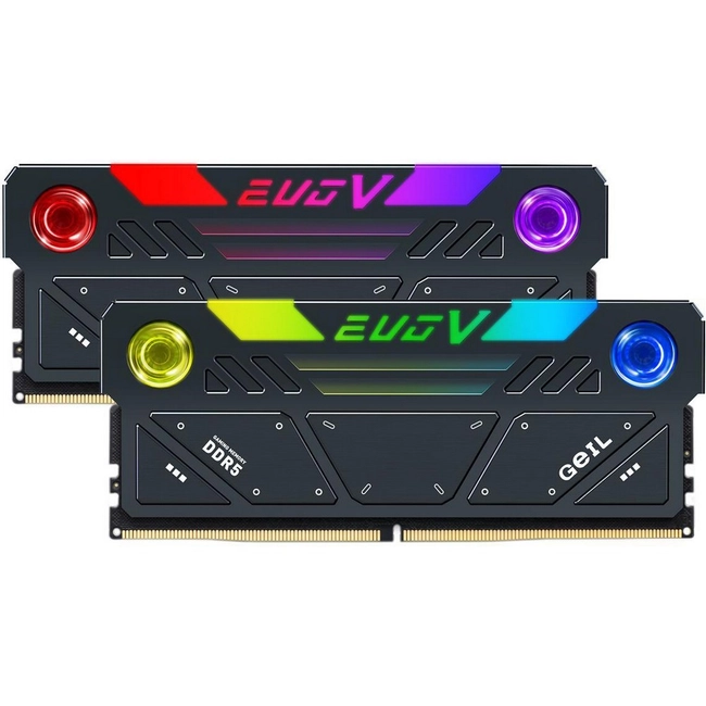 DDR-5 DIMM 32 GB 6800 MHz Geil EVO V RGB, 2x 16 GB Kit, Black, BOX – купить недорого с доставкой по Алматы и Казахстану