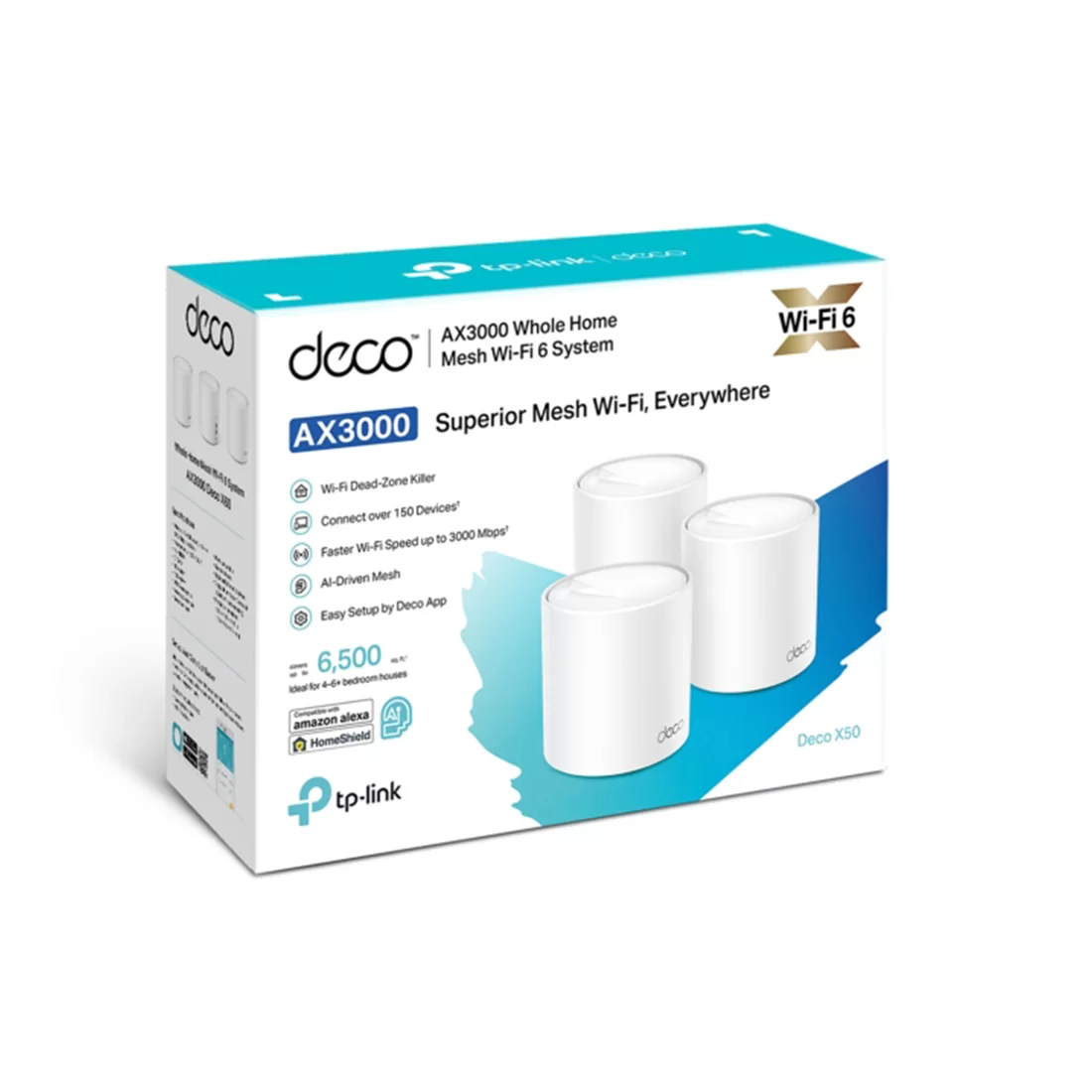 Беспроводная MESH-система Wi-Fi TP-Link Deco X50(3-pack) – купить недорого с доставкой по Алматы и Казахстану