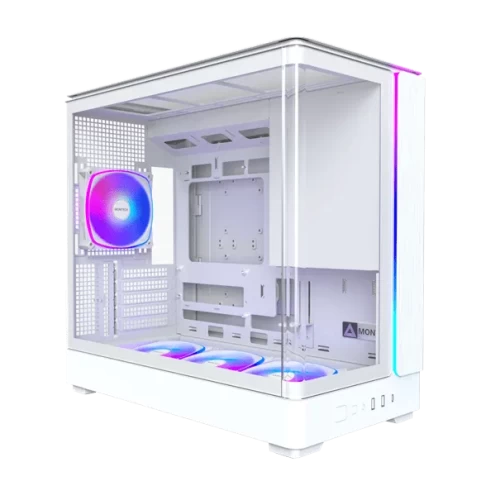 Корпус Montech KING 15 PRO, Mini Tower, белый, без БП