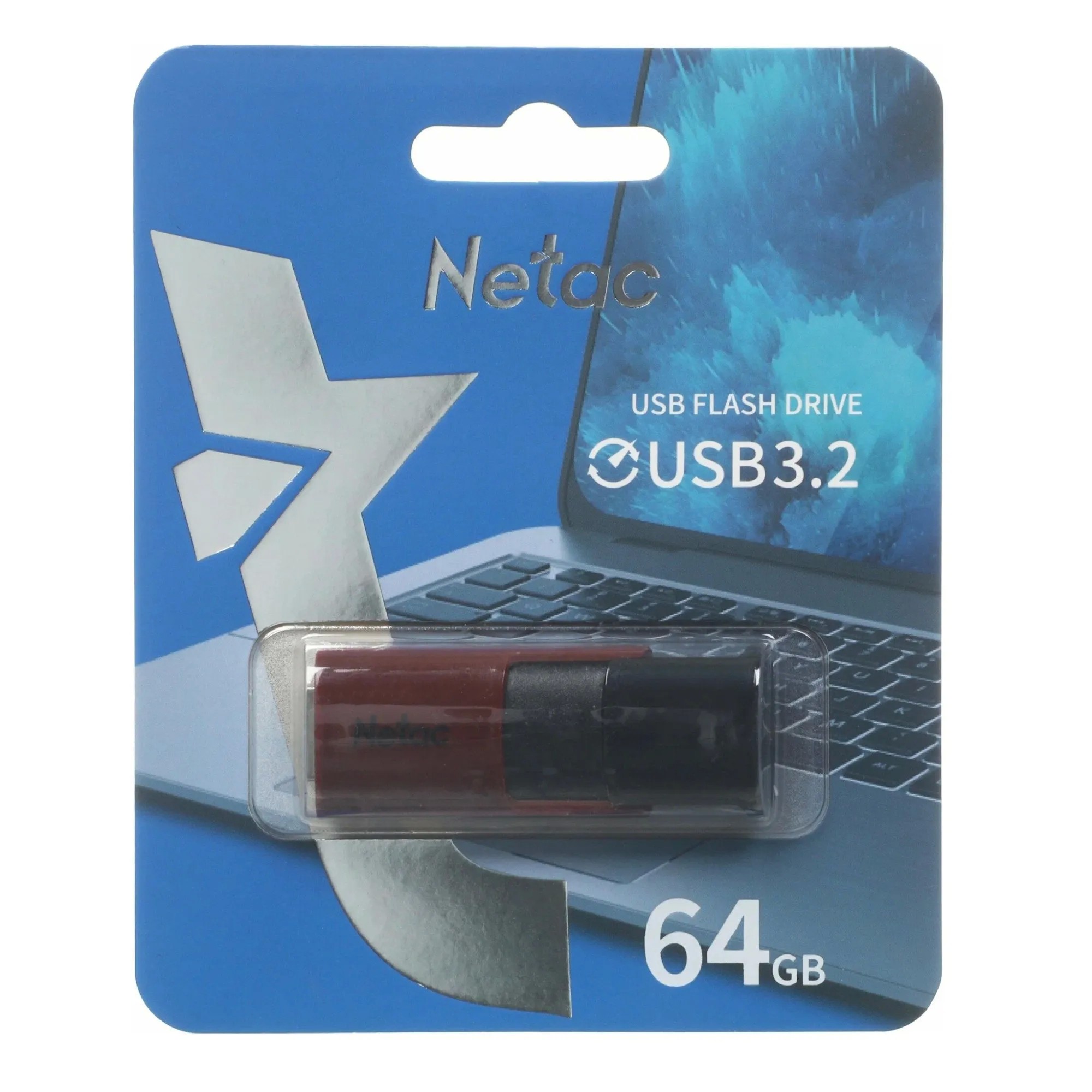 USB-накопитель Netac U182, 64 ГБ, USB 3.0, чёрно-красный – купить недорого с доставкой по Алматы и Казахстану фото 5