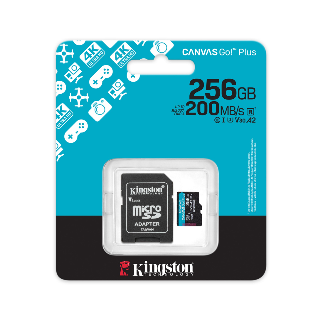 Карта памяти Kingston SDCG4/256GB Canvas Go Plus A2 U3 V30 256GB – купить недорого с доставкой по Алматы и Казахстану