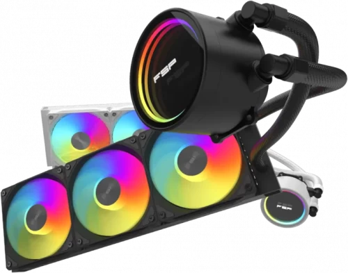 СЖО FSP AE36-B FSP, 360mm, support LGA1700/1851, AM5, RGB, Black — купить в Казахстане | neom.kz