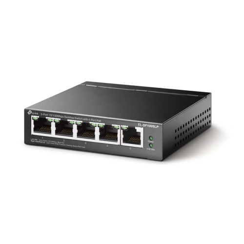 Коммутатор TP-Link TL-SF1005LP, 4 порта 100 Мбит/с, PoE, неуправляемый — купить в Казахстане | neom.kz