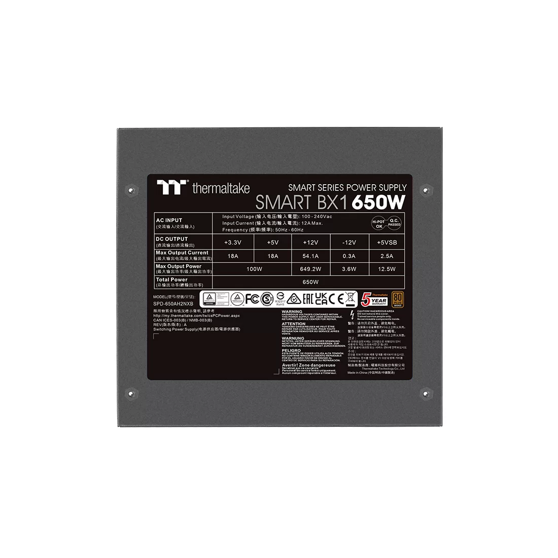 Блок питания Thermaltake Smart BX1 D2D 650W (Bronze) – купить недорого с доставкой по Алматы и Казахстану фото 2