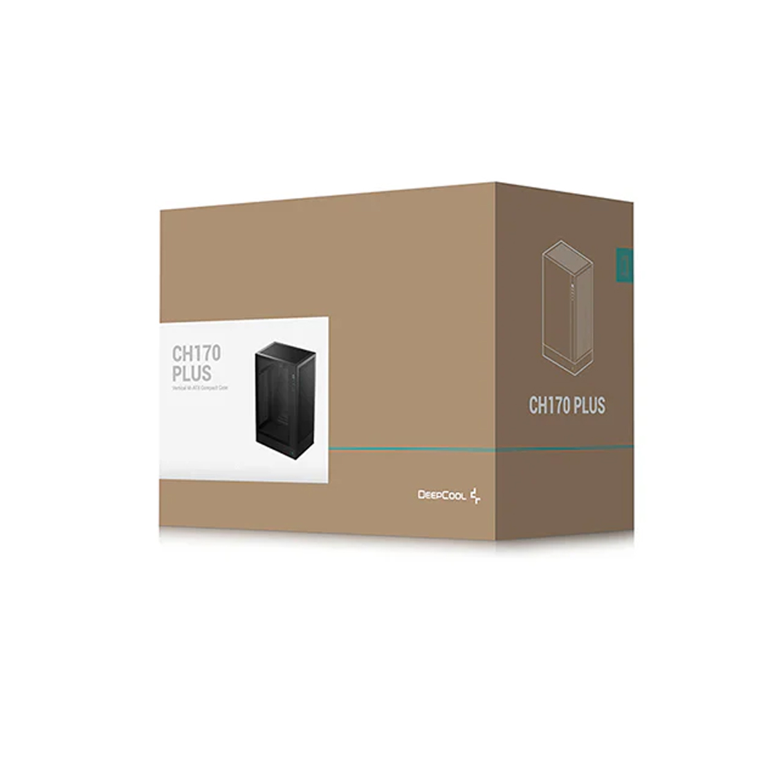 Корпус Deepcool CH170 PLUS, Midi Tower, черный, без БП