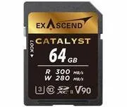 Карта памяти SD Exascend Catalyst, 64Gb, SDXC II, UHS-II (V90), R300/W280 — купить в Казахстане | neom.kz