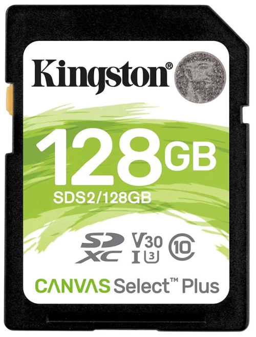 Карта памяти Kingston Canvas Select Plus, SDXC, 128 GB, Class 10 – купить недорого с доставкой по Алматы и Казахстану