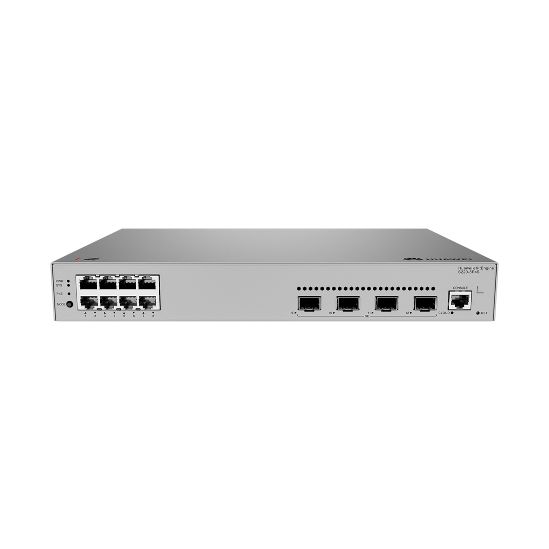 Коммутатор Huawei S220-8P4S, 8 портов 1 Гбит/с, 4×SFP, PoE+, управляемый L2 – купить недорого с доставкой по Алматы и Казахстану