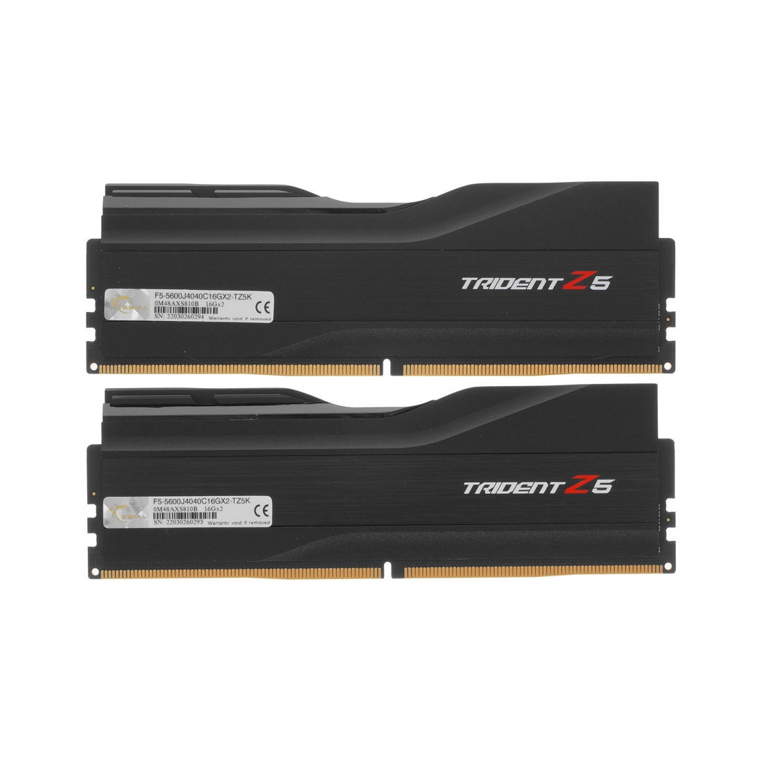 Комплект модулей памяти G.SKILL Trident Z5 F5-5600J4040C16GX2-TZ5K DDR5 32GB (Kit 2x16GB) 5600MHz — оперативная память RAM