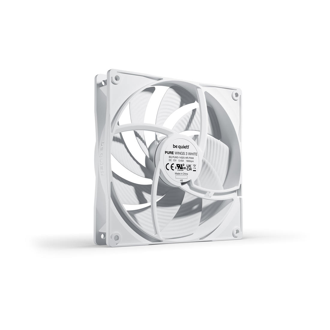 Вентилятор для компьютерного корпуса Bequiet! Pure Wings 3 140mm PWM high-speed White – купить недорого с доставкой по Алматы и Казахстану