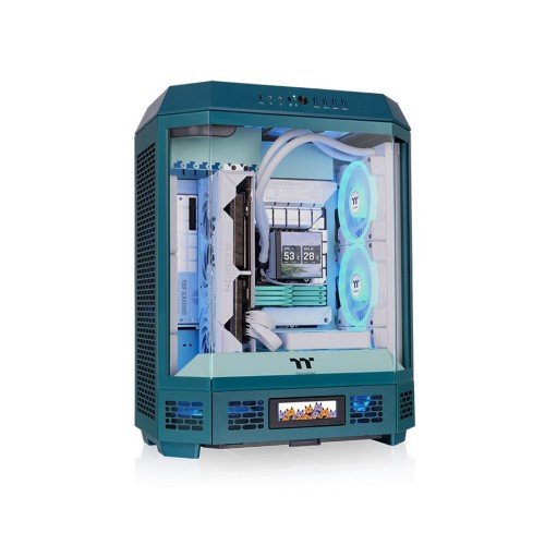 Корпус Thermaltake The Tower 600 Transformative Teal, Midi Tower, бирюзовый, без БП