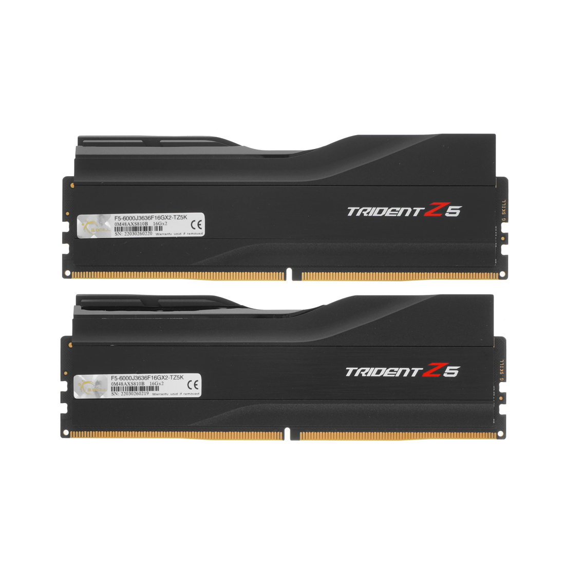 Комплект модулей памяти G.Skill TRIDENT Z5 F5-6000J3636F16GX2-TZ5K DDR5 32GB (Kit 2x16GB) 6000MHz — оперативная память RAM