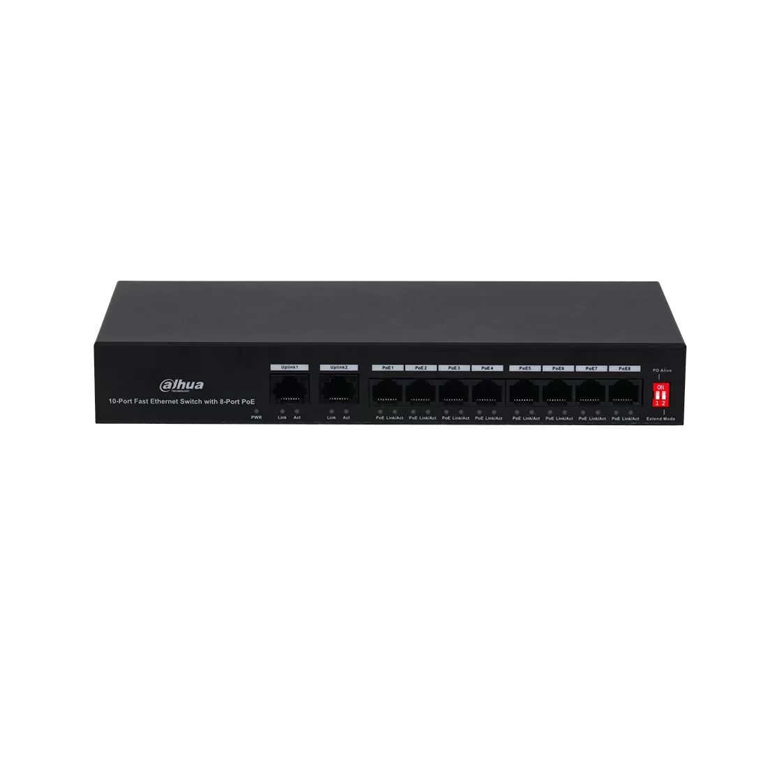 Коммутатор Dahua DH-PFS3010-8ET-65, 8 портов 100 Мбит/с, PoE, неуправляемый – купить недорого с доставкой по Алматы и Казахстану