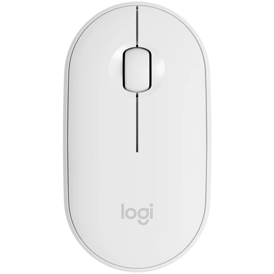 Мышь беспроводная Logitech M350S Pebble 2 Bluetooth, 5 кнопок, 4000 dpi, белая – купить недорого с доставкой по Алматы и Казахстану