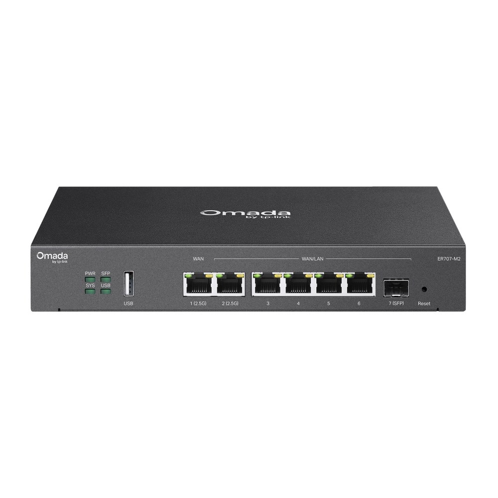 Маршрутизатор TP-Link ER707-M2, 1×WAN/LAN + 1×LAN 2.5 Гбит/с + 4×WAN/LAN 1 Гбит/с, 1×SFP — купить в Казахстане | neom.kz