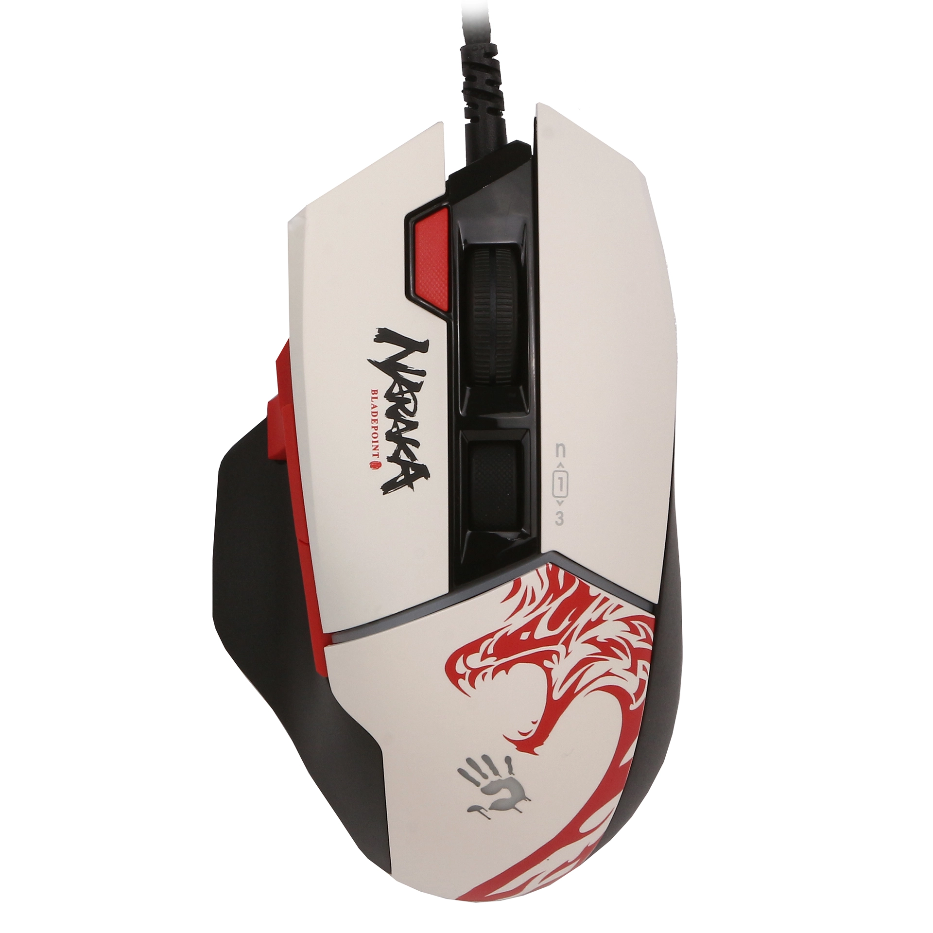 Мышь игровая проводная A4Tech Bloody W95 Ultra Naraka, 10 кнопок, 20000 dpi, белая – купить недорого с доставкой по Алматы и Казахстану