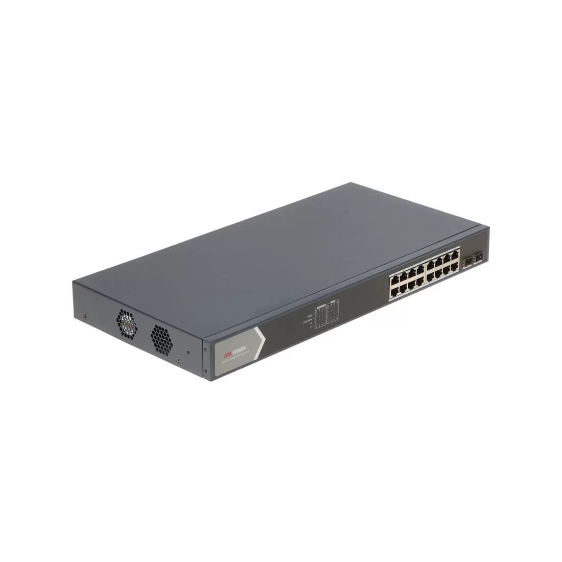 Коммутатор Hikvision DS-3E0518P-E/M, 16 портов 1 Гбит/с, 2×SFP, PoE, неуправляемый – купить недорого с доставкой по Алматы и Казахстану