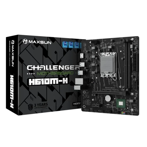 Материнская плата MaxSun CHALLENGER H610M-H V1 LGA1700 H610 DDR4 Micro ATX