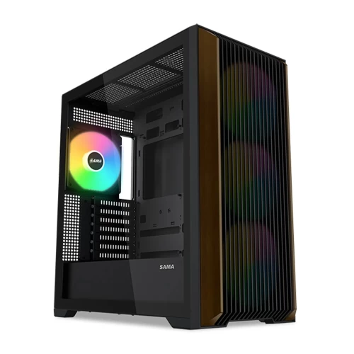 Корпус SAMA Z60, Midi Tower, черный, без БП