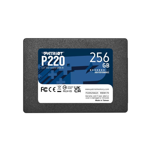 Накопитель SSD Patriot P220, 256 ГБ, 2.5", SATA III