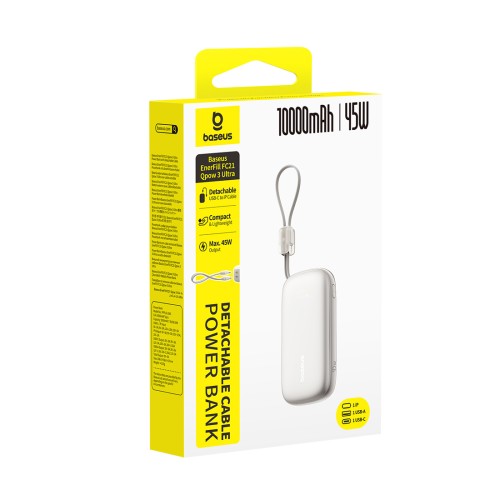 Внешний аккумулятор Baseus EnerFill FC21 Qpow 3 Ultra 10000mAh 45W Titanium (E0027Q01) — купить в Казахстане | neom.kz