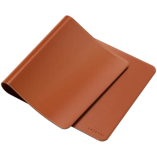 Коврик для мыши Satechi Vegan-Leather Premium Desk Mat, 680x314 мм, экокожа, коричневый — купить в Казахстане | neom.kz