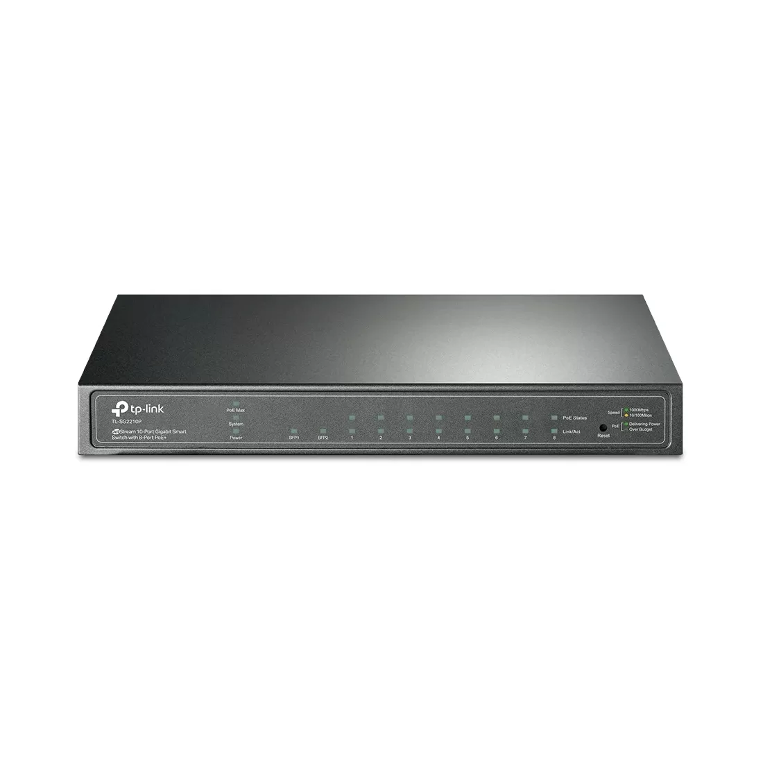 Коммутатор TP-Link SG2210P, 8 портов 1 Гбит/с, 2×SFP, PoE, Smart – купить недорого с доставкой по Алматы и Казахстану
