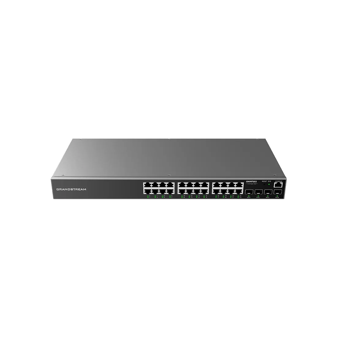 Коммутатор Grandstream GWN7803, 24 порта 1 Гбит/с, 4×SFP, управляемый L2+ – купить недорого с доставкой по Алматы и Казахстану