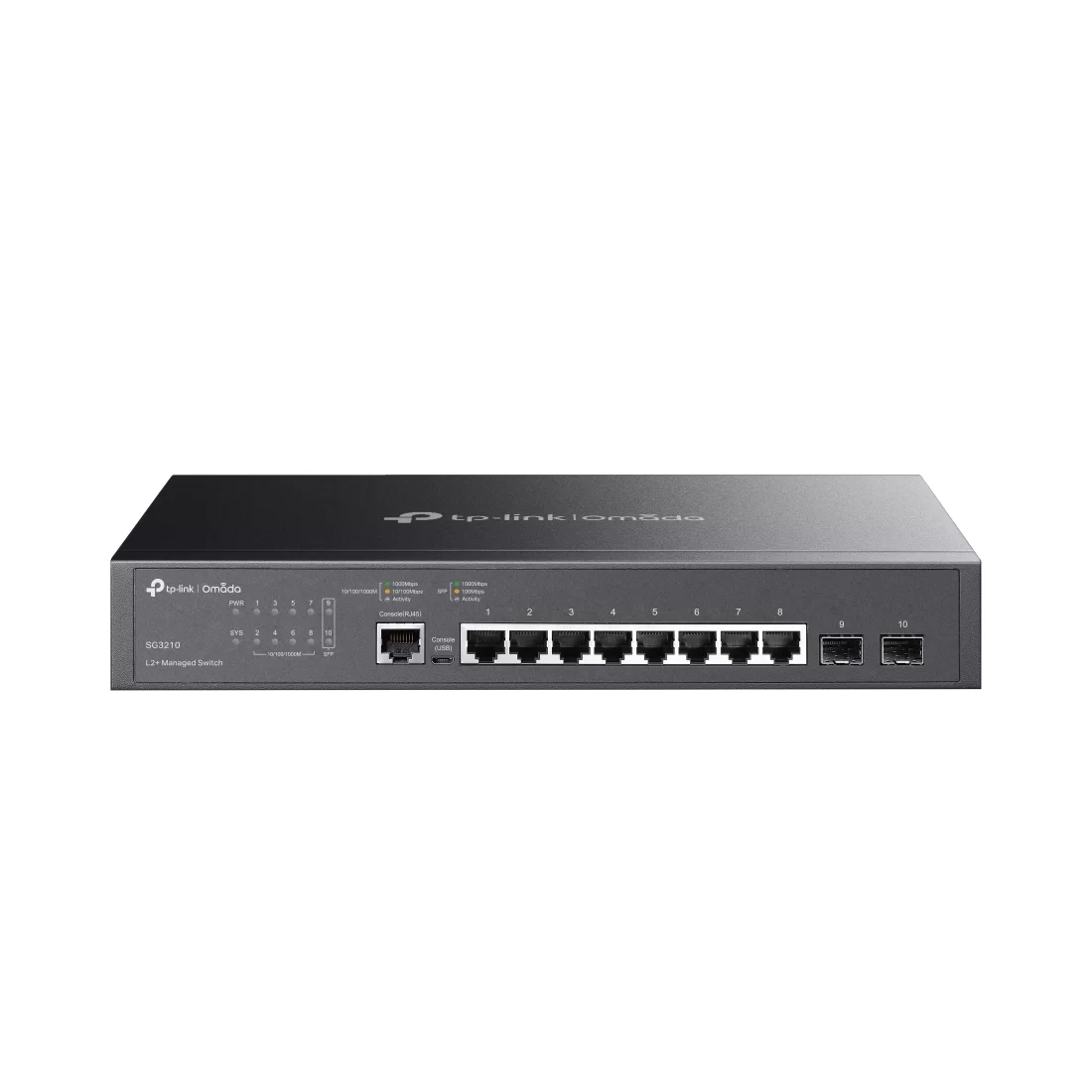 Коммутатор TP-Link SG3210, 8 портов 1 Гбит/с, 2×SFP, управляемый L2+ – купить недорого с доставкой по Алматы и Казахстану